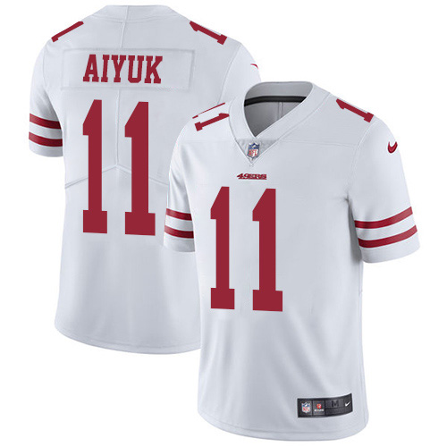Nike 49ers #11 Brandon Aiyuk White Youth Stitched NFL Vapor Untouchable Limited Jersey